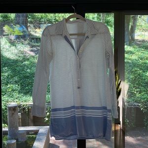 J. Crew Stripe Pullover Shirt Beach Cover Up Tunic
